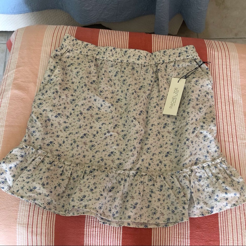 new blue floral skirt